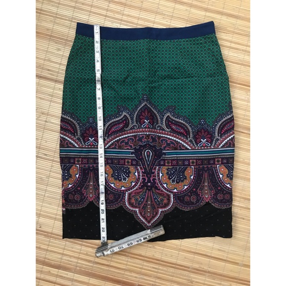 🌶 Anthro Wall Street Paisley Corduroy Skirt - Picture 7 of 8